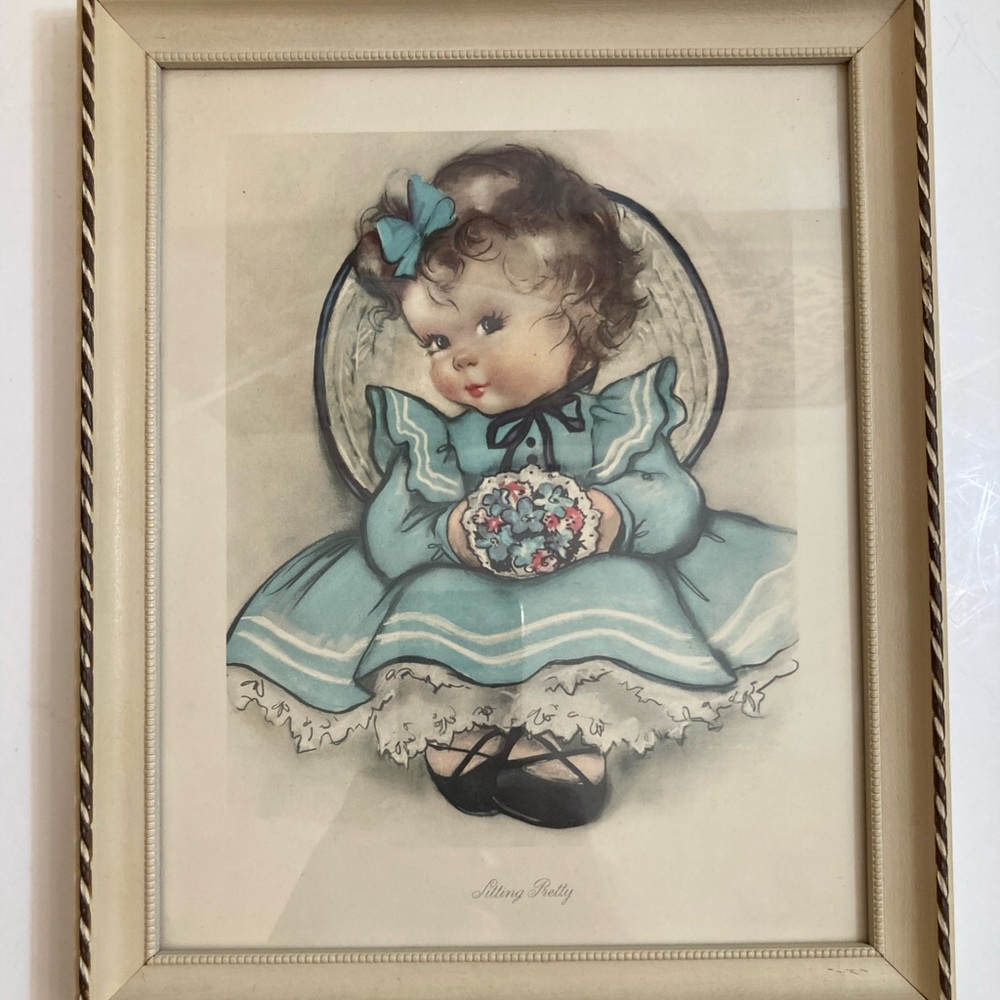 1944 framed print sitting pretty by Herbert Dubler